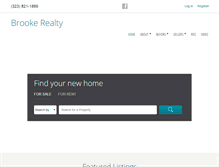 Tablet Screenshot of brookerealty.com